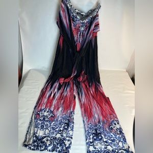 Venus Womens Smock front tie jumpsuit Medium